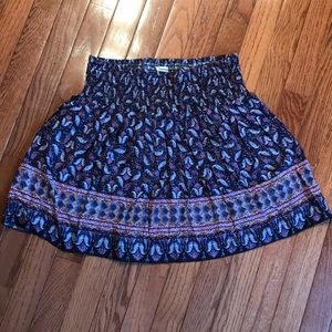 Patterned circle skirt